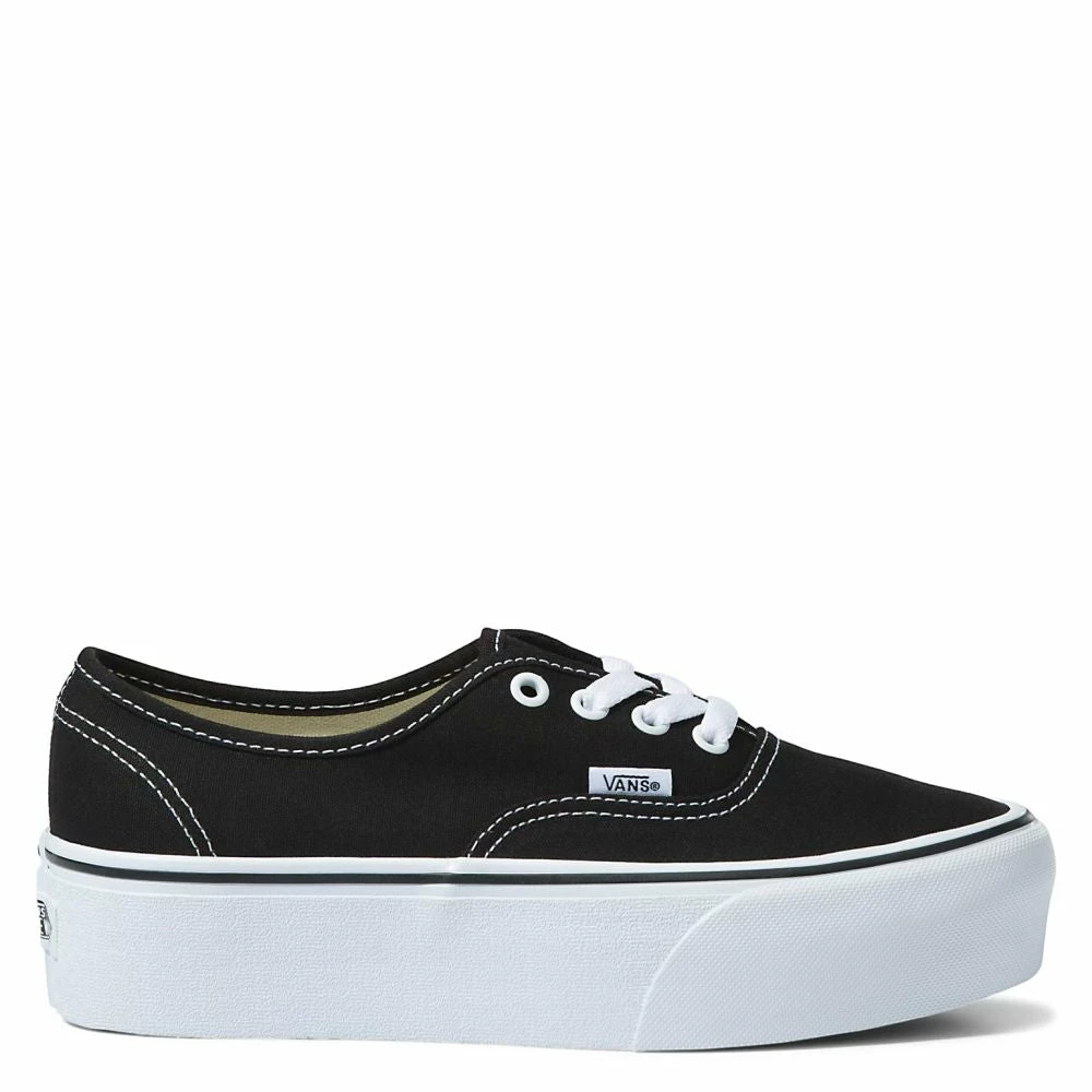 Vans Women's Authentic Stackform In Black/White 3 Vans Women's Authentic Stackform In Black/White