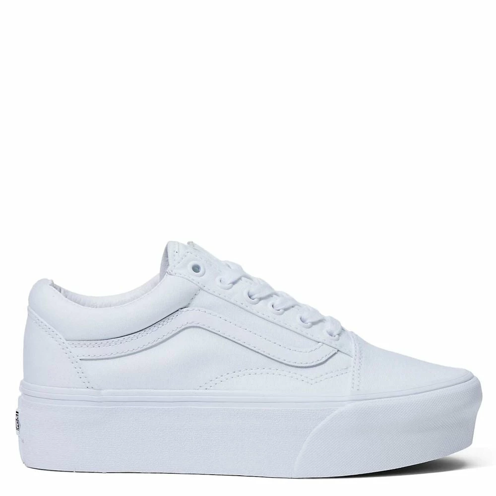 Vans Women's Old Skool Stackform In True White 3 Vans Women's Old Skool Stackform In True White