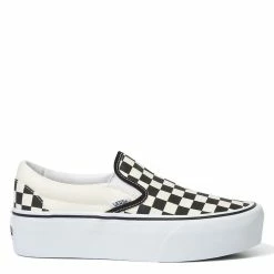Vans Women's Classic Slip-On Stackform In Checkerboard