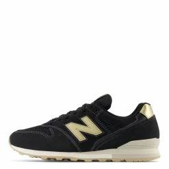 New Balance Women's 996v2 In Black With Gold And Magnet -High Top Sales wl996ce2 202 1100x